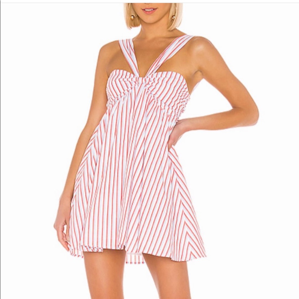 lovers + friends striped mini dress